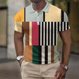 Men's Colorblock Polo Shirt Short Sleeve