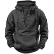 Men's Lace-Up Hoodie Vintage Rugged
