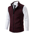 Men's Knit Sweater Vest Zip Front