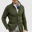Men's Knit Cardigan Stand Collar