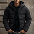 Men's Puffer Jacket Hooded Quilted
