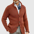 Men's Knit Cardigan Stand Collar