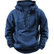 Men's Lace-Up Hoodie Vintage Rugged