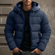 Men's Puffer Jacket Hooded Quilted