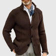 Men's Knit Cardigan Stand Collar