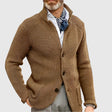 Men's Knit Cardigan Stand Collar