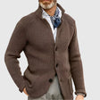 Men's Knit Cardigan Stand Collar