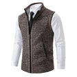 Men's Knit Sweater Vest Zip Front