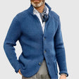 Men's Knit Cardigan Stand Collar