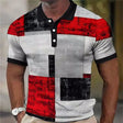 Men's Colorblock Polo Shirt Short Sleeve