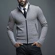 Men's Knit Zip Cardigan Stand Collar