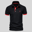 Men's Pique Polo Shirt Contrast Trim