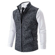 Men's Knit Sweater Vest Zip Front