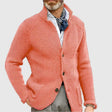 Men's Knit Cardigan Stand Collar