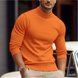 Men's Mock Neck Knit Sweater Slim Fit
