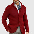 Men's Knit Cardigan Stand Collar