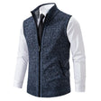 Men's Knit Sweater Vest Zip Front