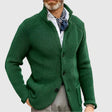 Men's Knit Cardigan Stand Collar
