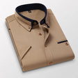 Men's Button-Down Shirt Contrast Collar
