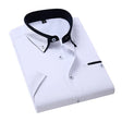 Men's Button-Down Shirt Contrast Collar