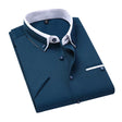 Men's Button-Down Shirt Contrast Collar