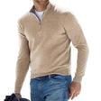 Men's Quarter Zip Sweater Mock Neck