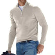 Men's Quarter Zip Sweater Mock Neck