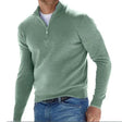 Men's Quarter Zip Sweater Mock Neck