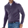 Men's Quarter Zip Sweater Mock Neck