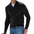 Men's Quarter Zip Sweater Mock Neck