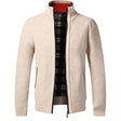 Men's Knit Zip Cardigan Sherpa Lined