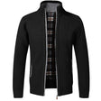 Men's Knit Zip Cardigan Sherpa Lined