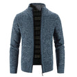 Men's Knit Zip Cardigan Sherpa Lined