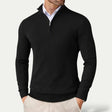 Men's Cashmere Quarter Zip Sweater Slim Fit