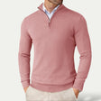 Men's Cashmere Quarter Zip Sweater Slim Fit