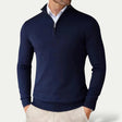 Men's Cashmere Quarter Zip Sweater Slim Fit