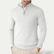 Men's Cashmere Quarter Zip Sweater Slim Fit