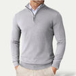 Men's Cashmere Quarter Zip Sweater Slim Fit