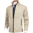 Men's Full-Zip Knit Cardigan Stand Collar