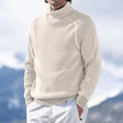 Men's Cashmere Turtleneck Sweater Ribbed Knit