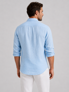 Adrian | Breathable Linen Button-Up Shirt - Valereo