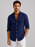 Adrian | Breathable Linen Button-Up Shirt - Valereo