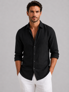 Adrian | Breathable Linen Button-Up Shirt - Valereo