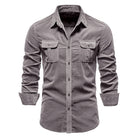 Adrian | Casual Corduroy Utility Shirt - Valereo
