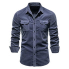 Adrian | Casual Corduroy Utility Shirt - Valereo