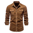 Adrian | Casual Corduroy Utility Shirt - Valereo