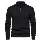 Adrian | Classic Ribbed Quarter-Zip Sweater - Valereo