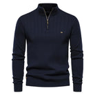 Adrian | Classic Ribbed Quarter-Zip Sweater - Valereo