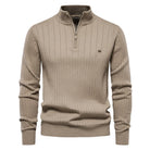 Adrian | Classic Ribbed Quarter-Zip Sweater - Valereo