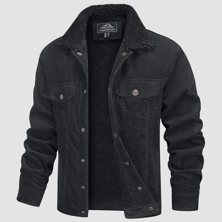 Adrian | Cozy Corduroy Sherpa-Lined Jacket - Valereo